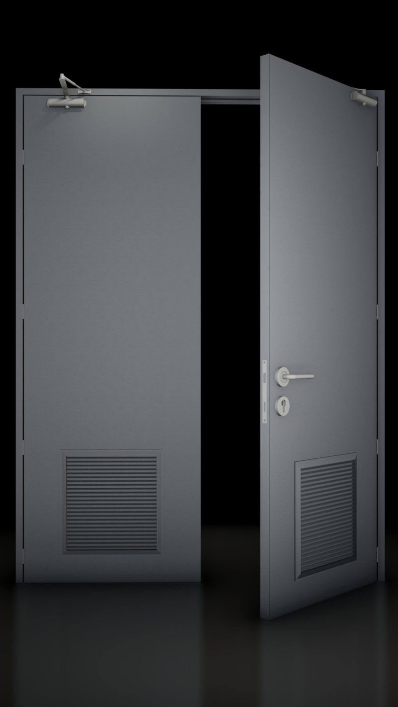 Steel Door with Louver Panel Type 2